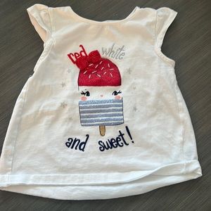 Red, white, and blue popsicle